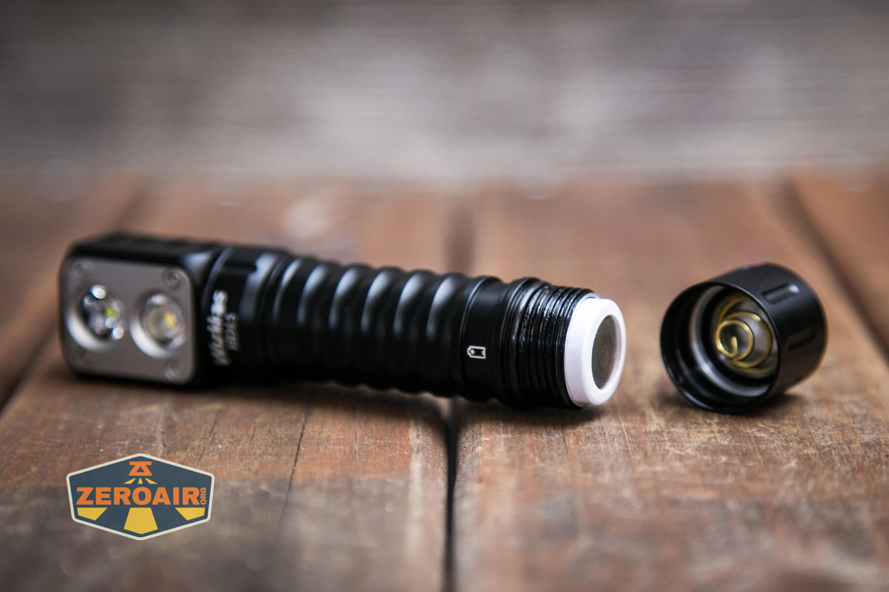 Wurkkos HD15 headlamp included 18650 installed