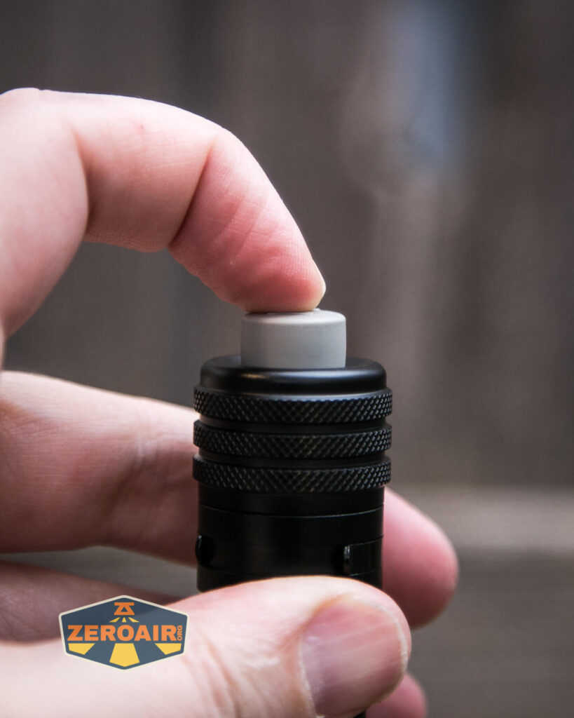 Manker MC12 II Tactical Flashlight tailswitch actuation