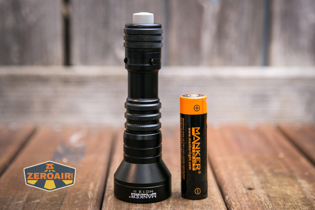 Manker MC12 II Tactical Flashlight with included 18650