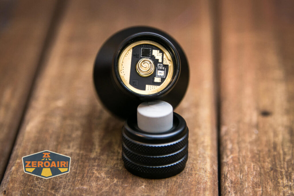 Manker MC12 II Tactical Flashlight head contact spring