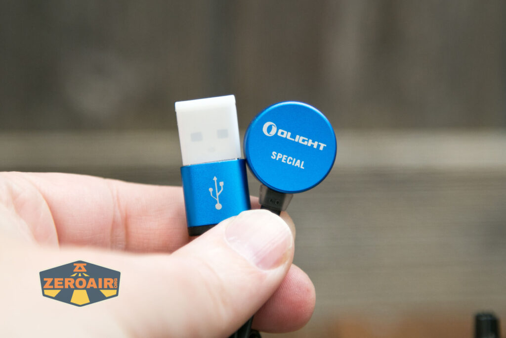 Olight Baldr Mini Tactical Flashlight charging cable