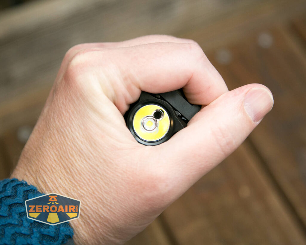Olight Baldr Mini Tactical Flashlight in hand