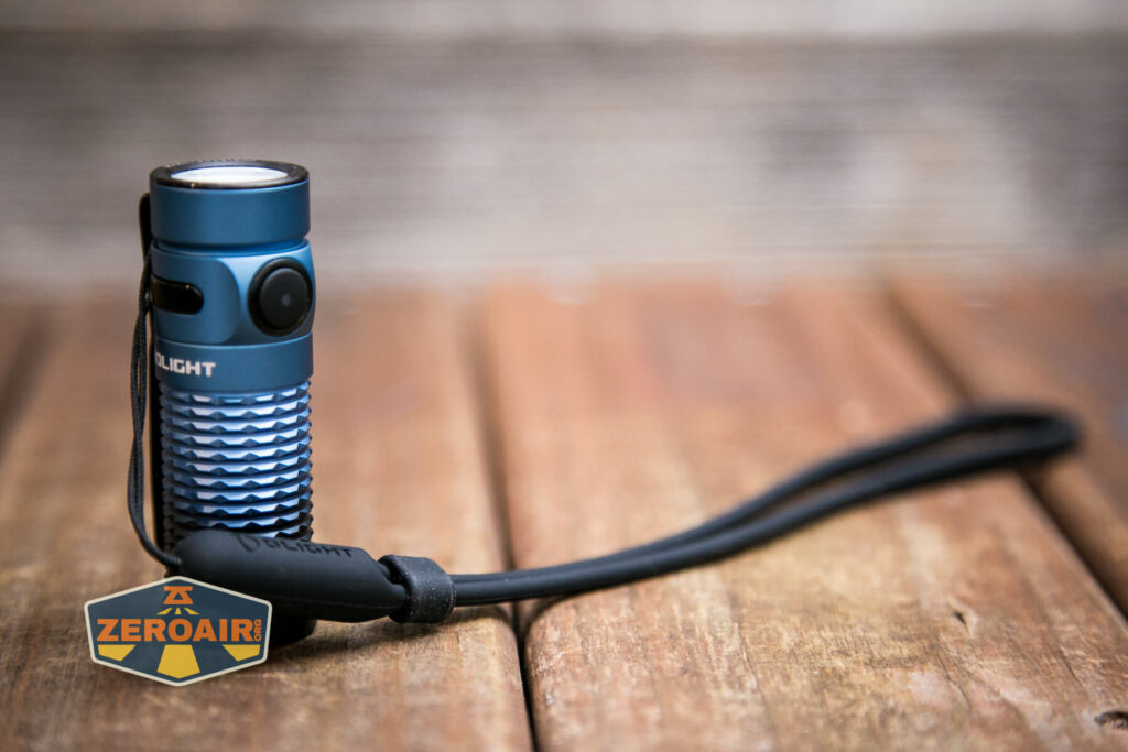 Olight Baton 3 Deep Sea Blue Flashlight lanyard