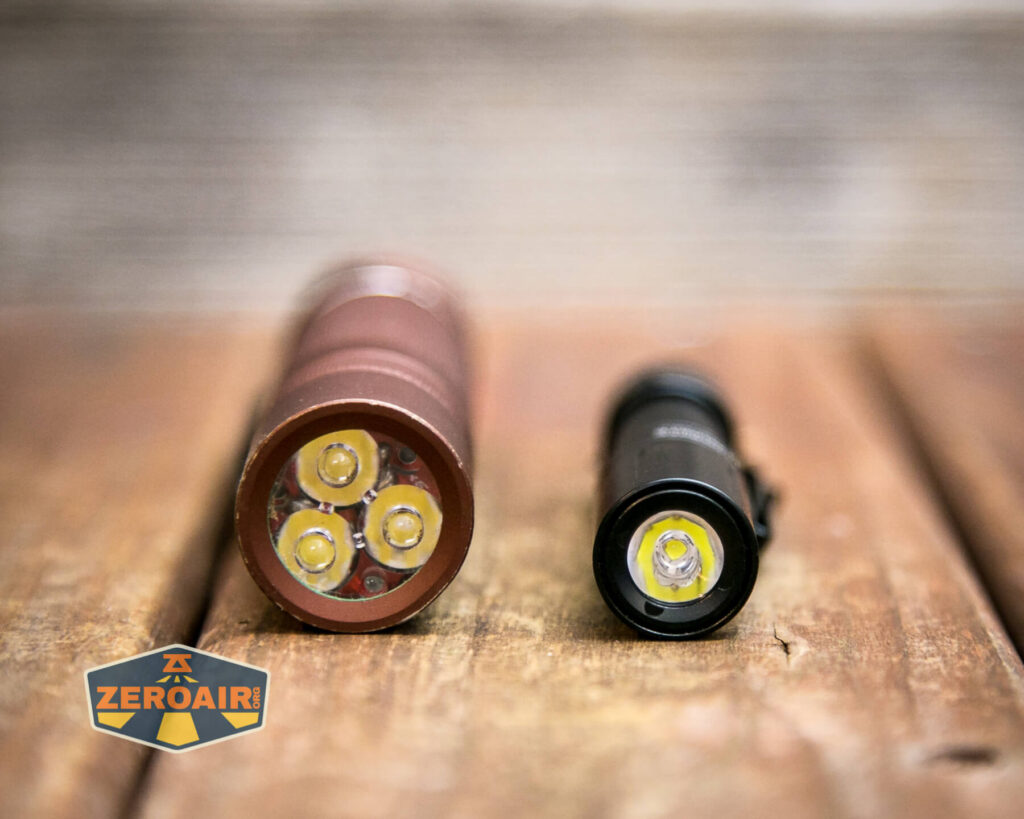 beside the Convoy S2+ flashlight