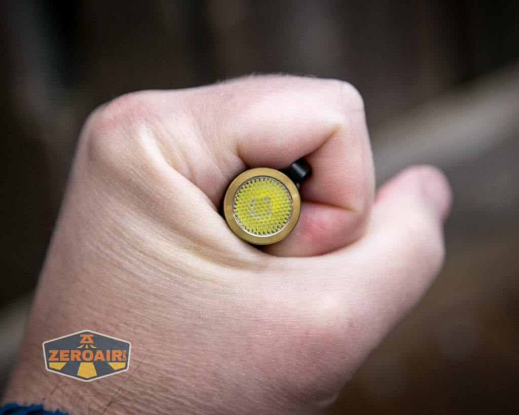 Folomov New C2 EDC Flashlight in hand