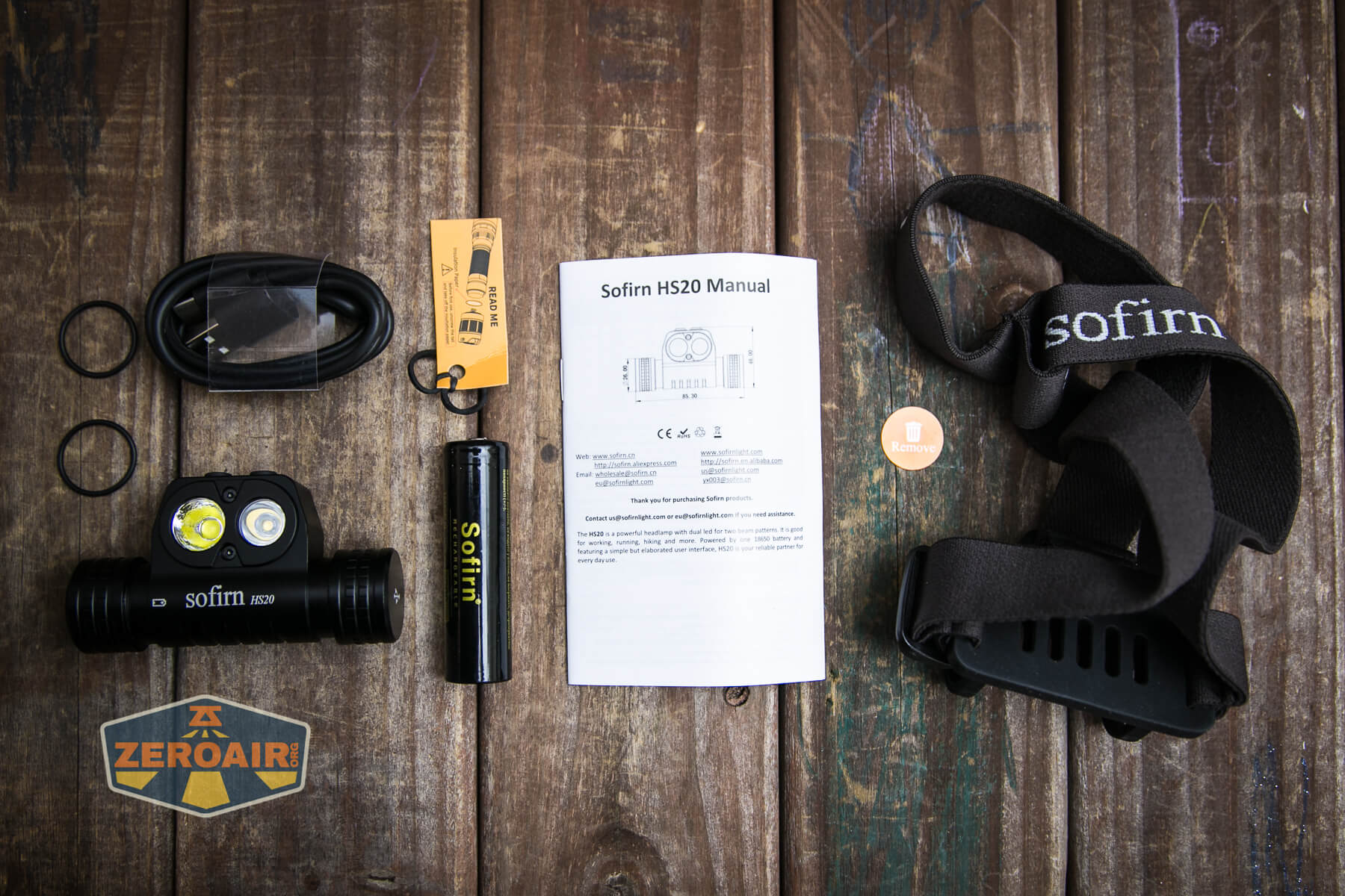 Sofirn HS20 headlamp what's included