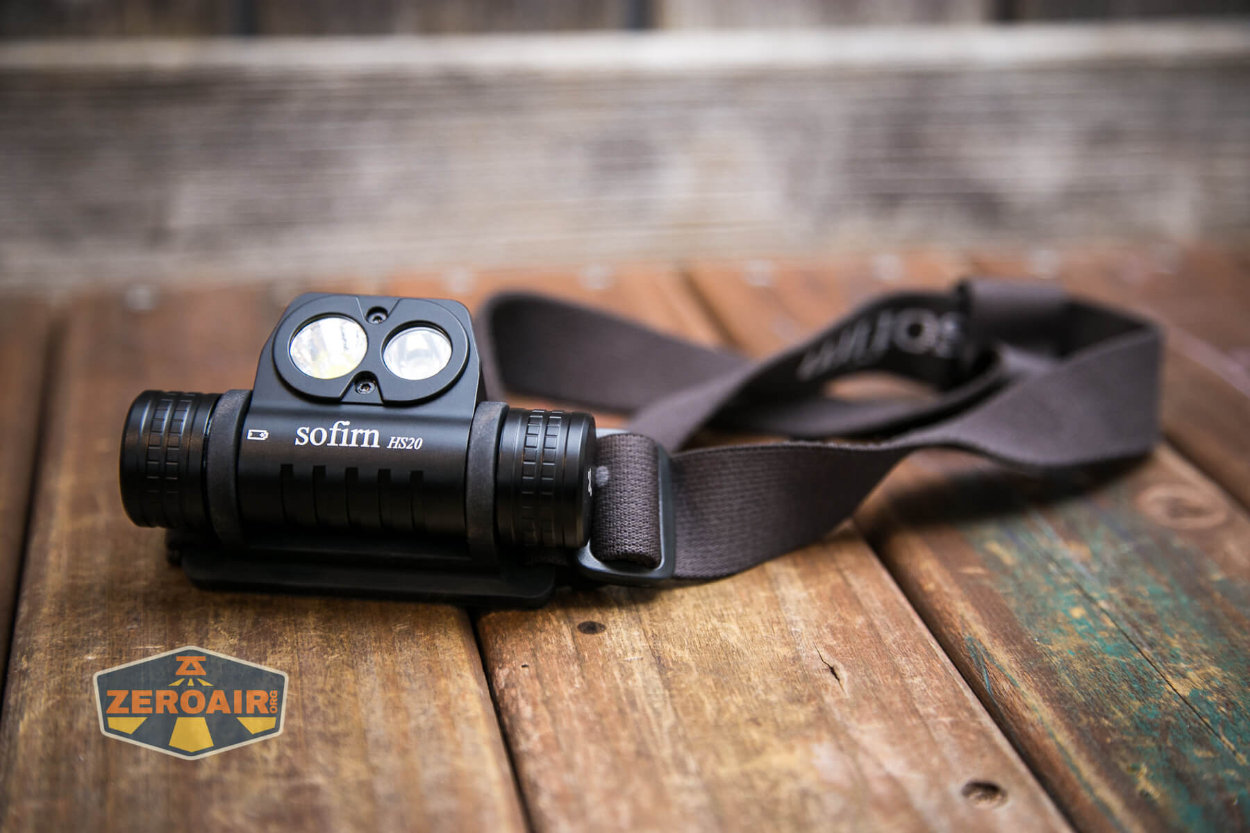 Sofirn HS20 headlamp in headband