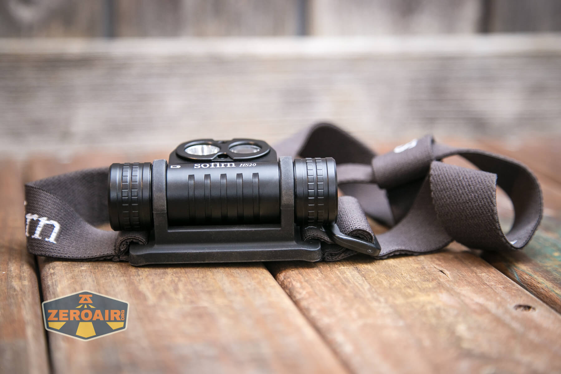 Sofirn HS20 headlamp in headband