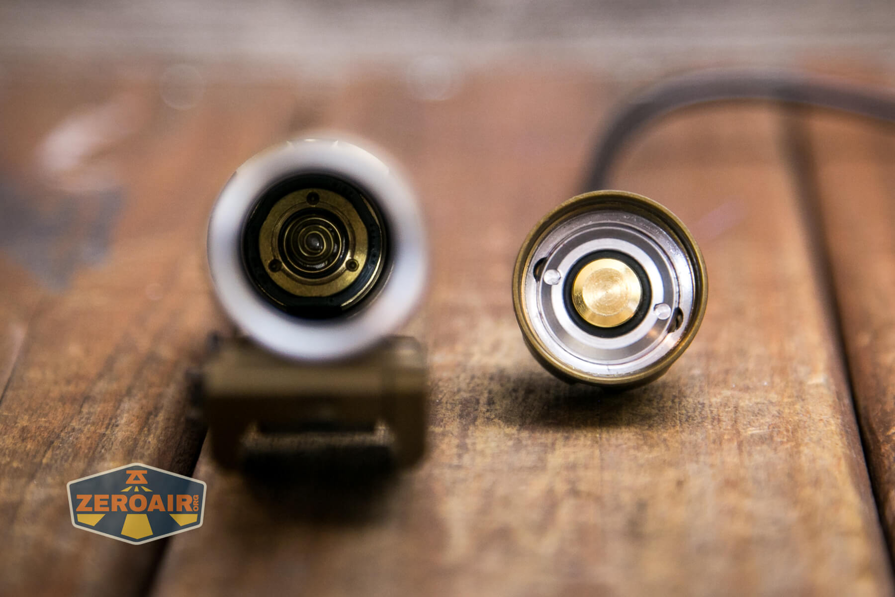 Thrunite TW20 flashlight contact points in head