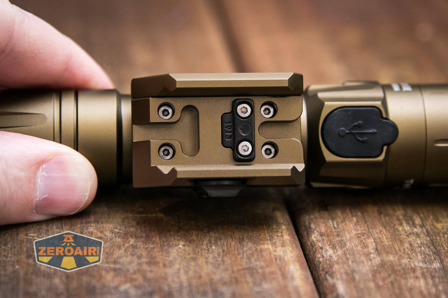 Thrunite TW20 flashlight picatinny mount