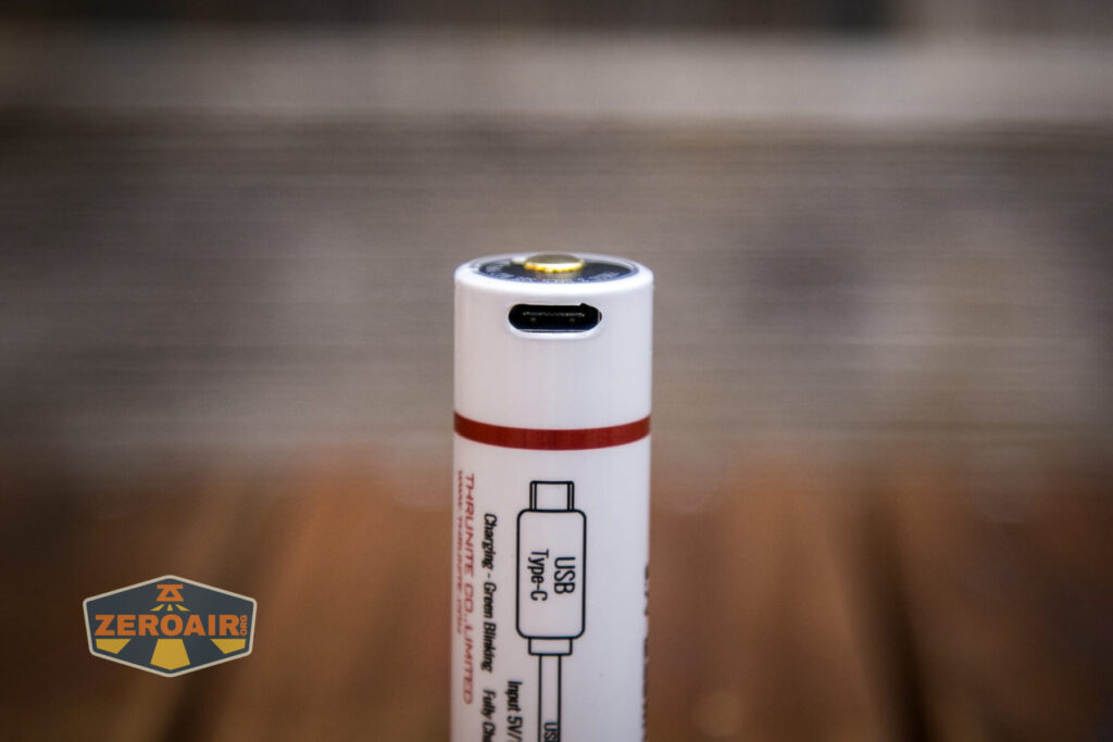 Thrunite TS1 Self-Rescue flashlight usb-c charging port