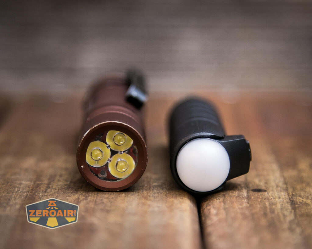 beside the Convoy S2+ flashlight