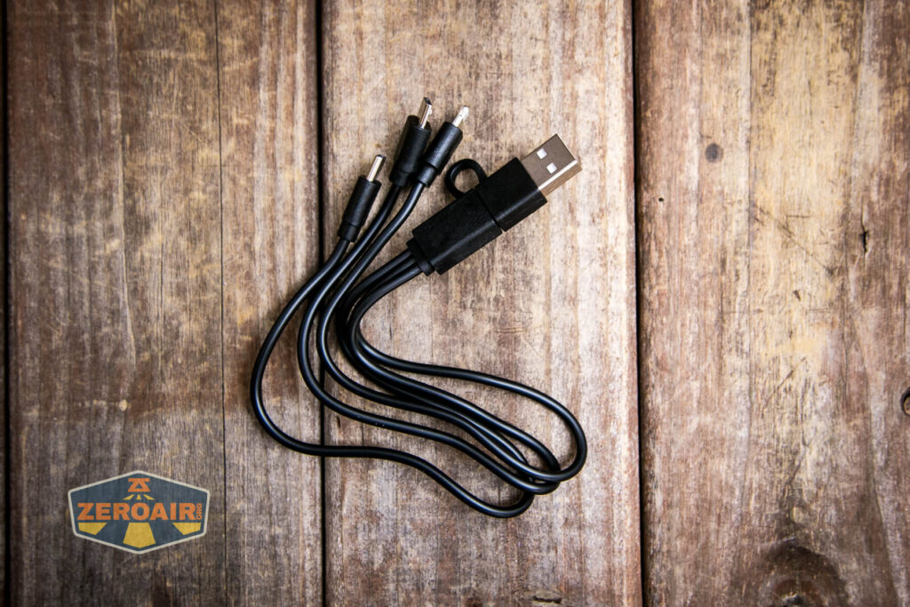 Thrunite TS1 Self-Rescue flashlight cable with all attachments