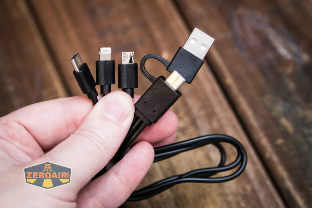 Thrunite TS1 Self-Rescue flashlight cable with all attachments