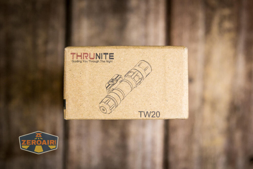 Thrunite TW20 flashlight box