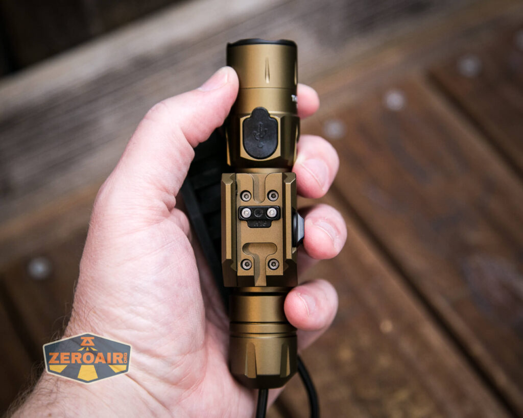 Thrunite TW20 flashlight in hand