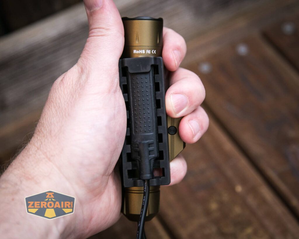 Thrunite TW20 flashlight in hand