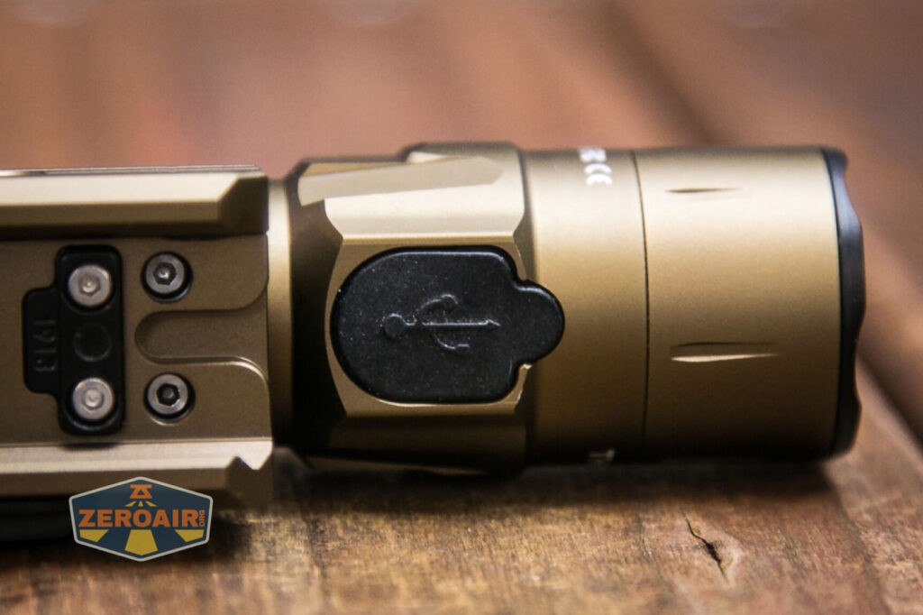 Thrunite TW20 flashlight charging port