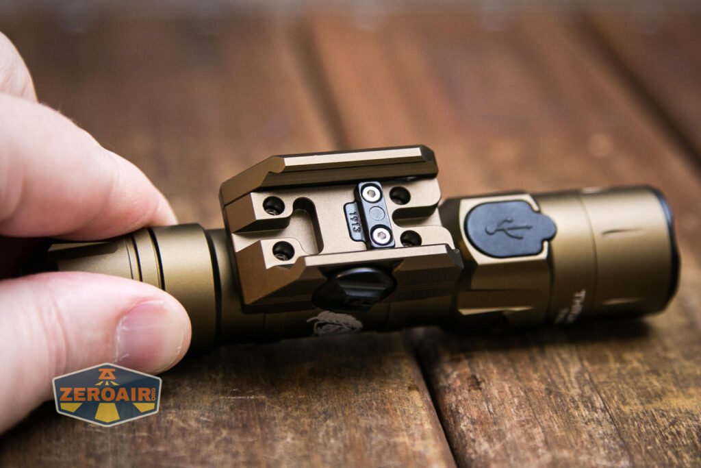 Thrunite TW20 flashlight picatinny mount