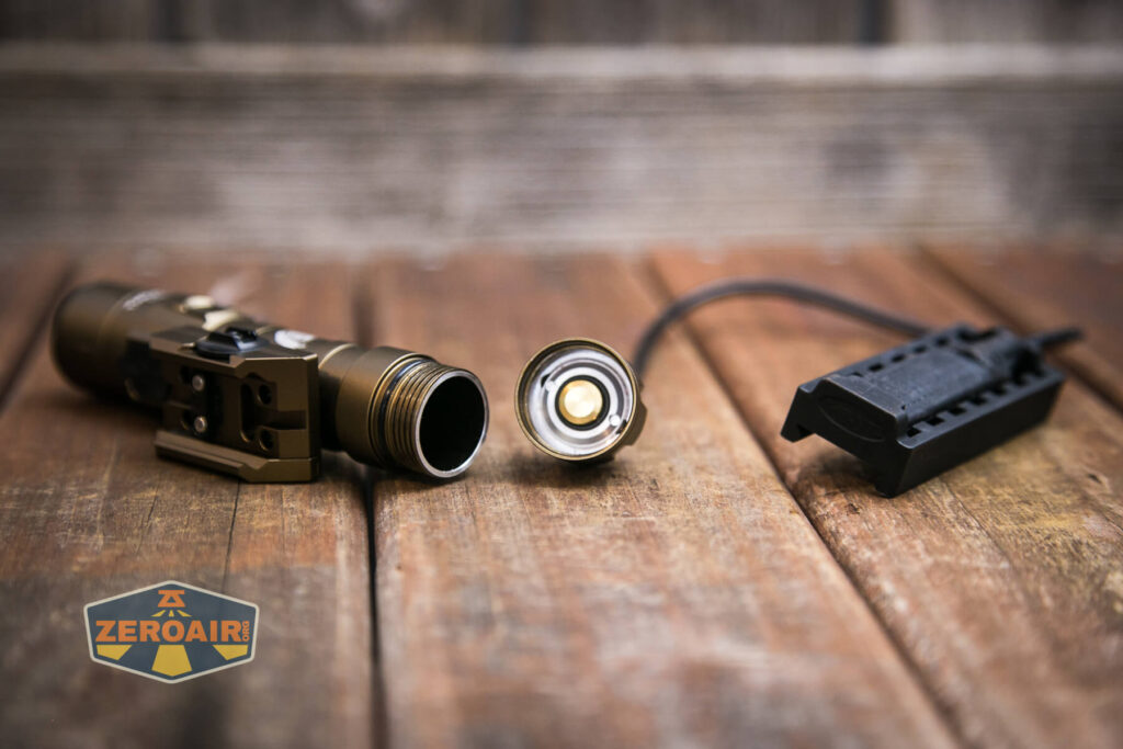 Thrunite TW20 flashlight tailcap off