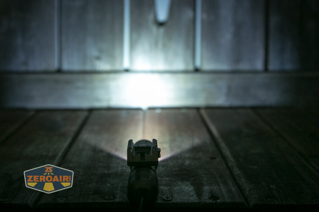 Thrunite TW20 flashlight emitter on