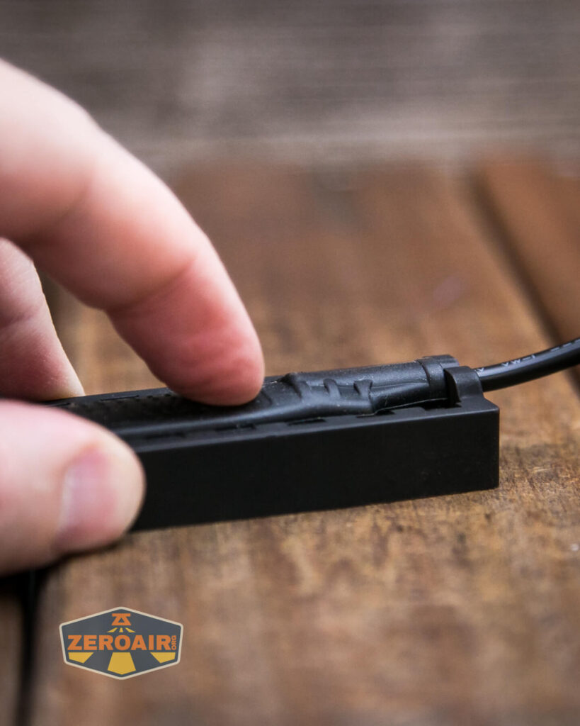 Thrunite TW20 flashlight e-switch actuation