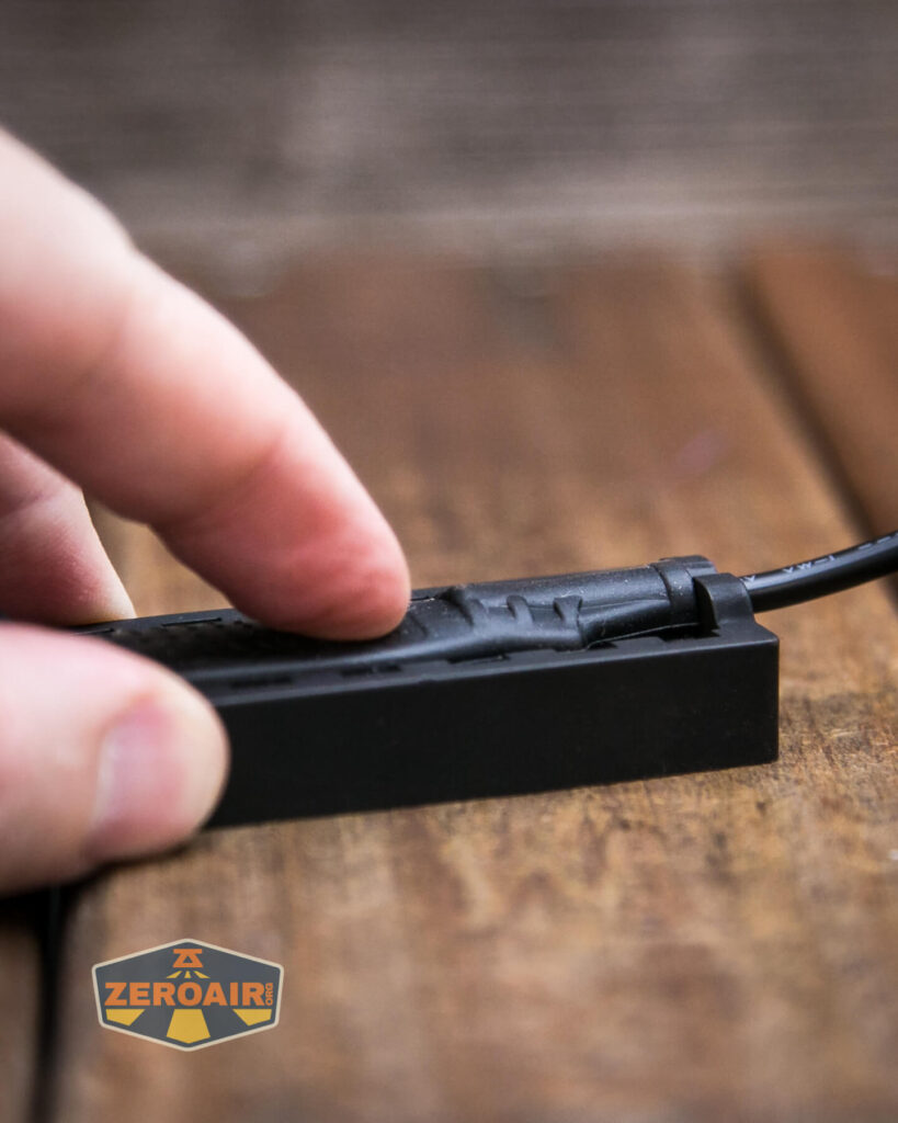 Thrunite TW20 flashlight e-switch actuation