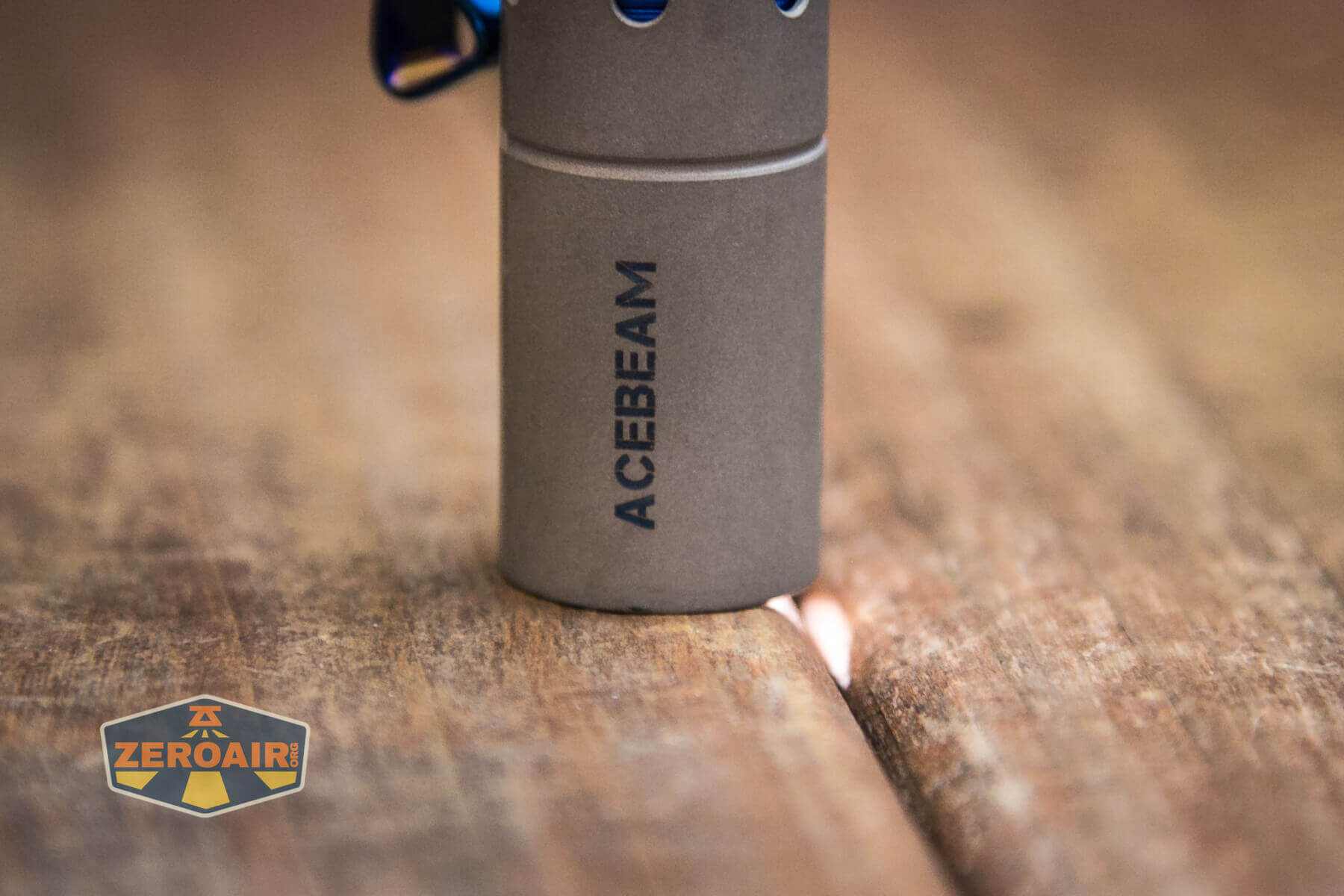 Acebeam Rider RX Titanium flashlight smooth bezel