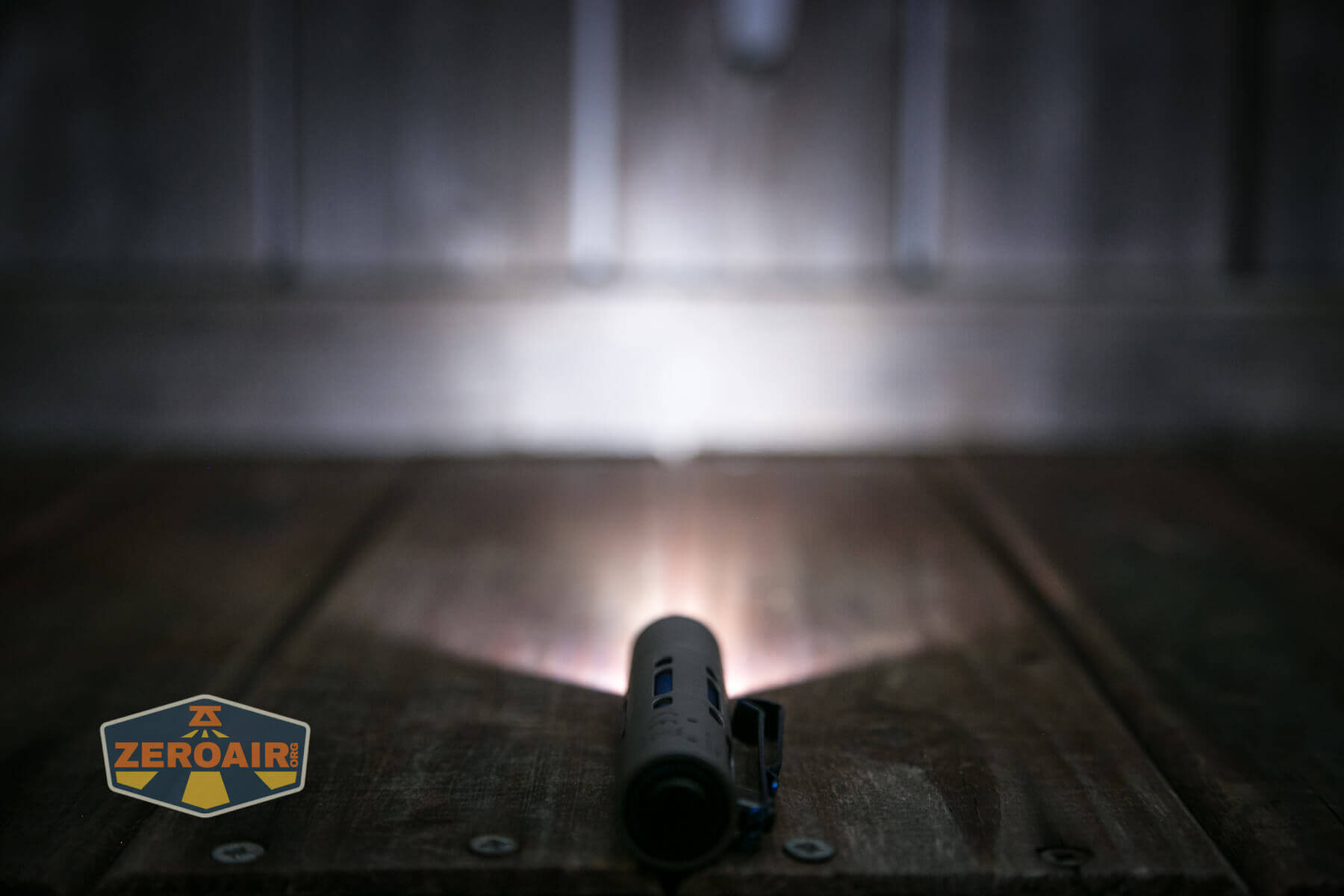 Acebeam Rider RX Titanium flashlight emitter on