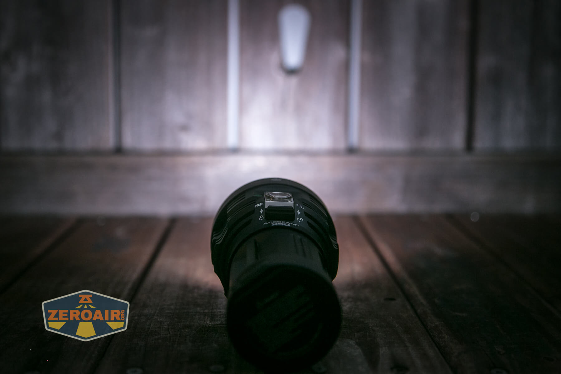 Acebeam X50 CRI flashlight beamshot