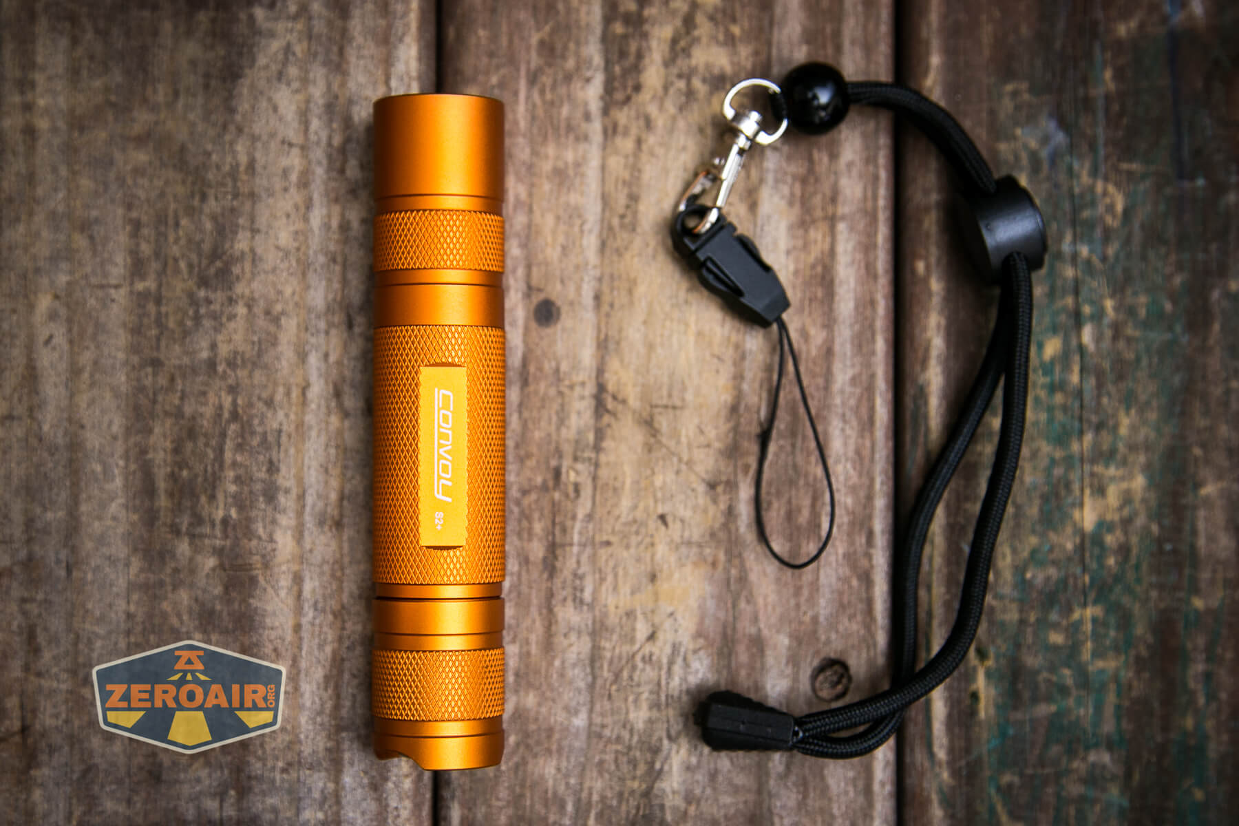 Convoy S2+ Nichia 519a Flashlight what's included