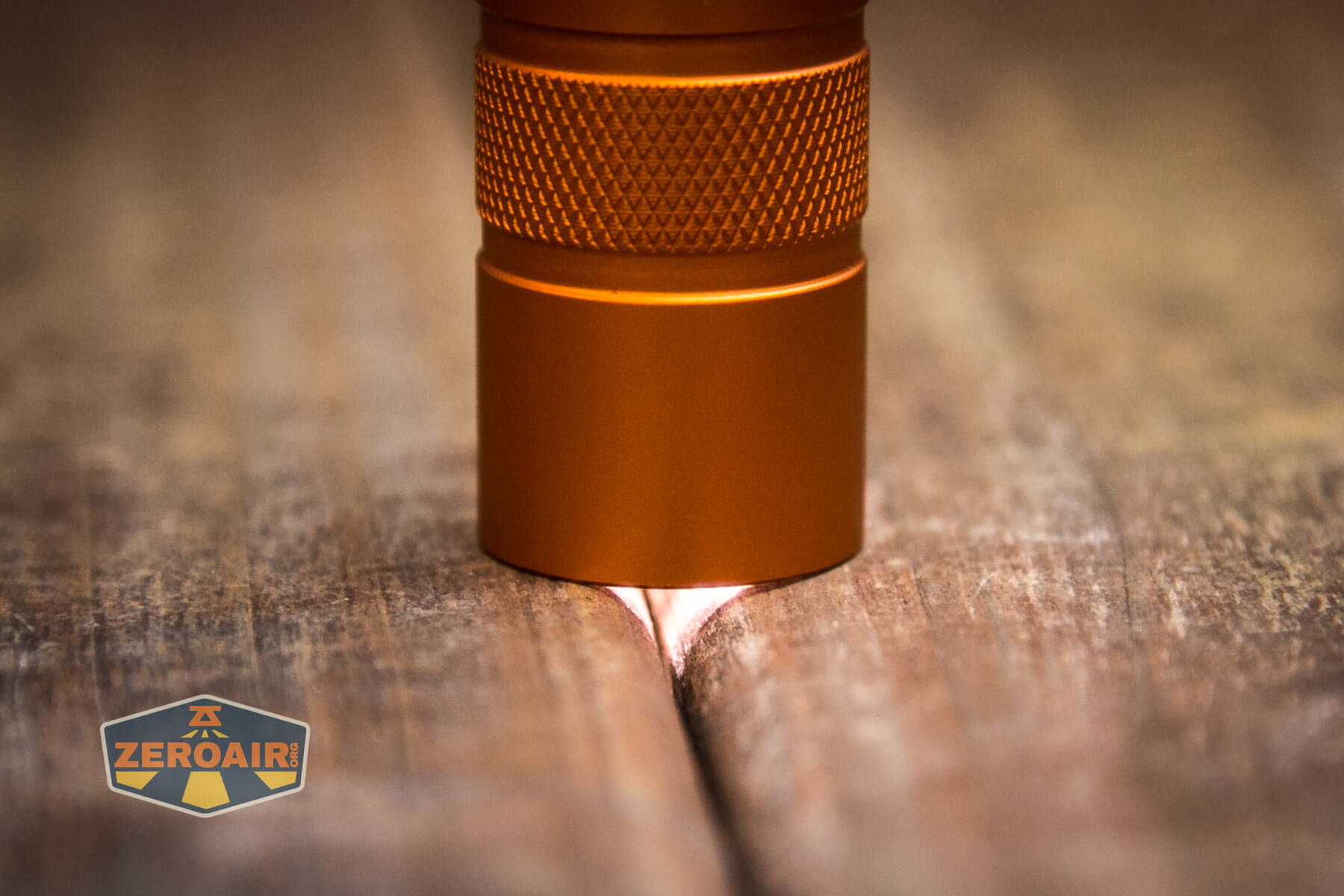 Convoy S2+ Nichia 519a Flashlight headstanding