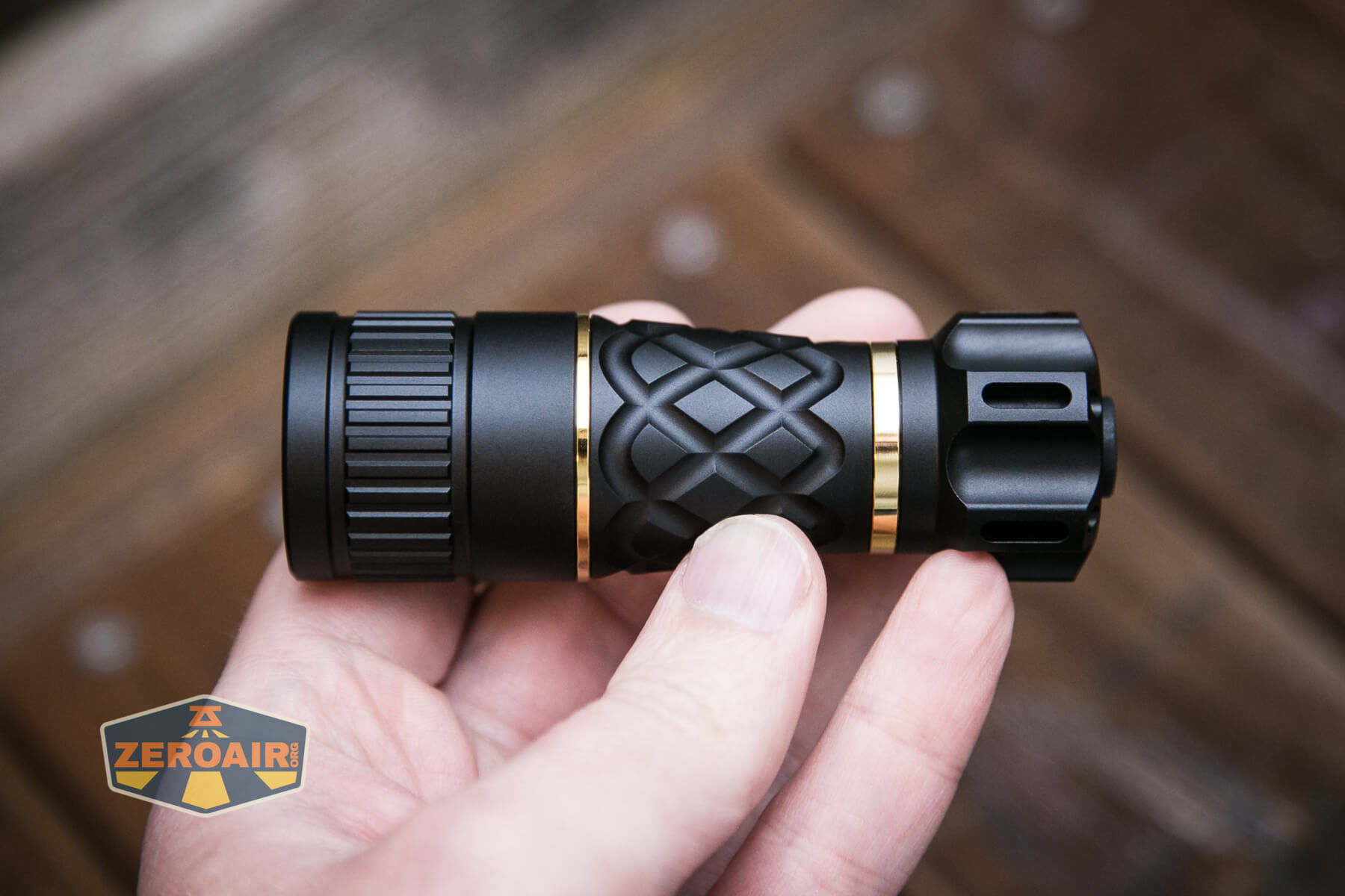 Lumintop Thor1 LED flashlight in hand
