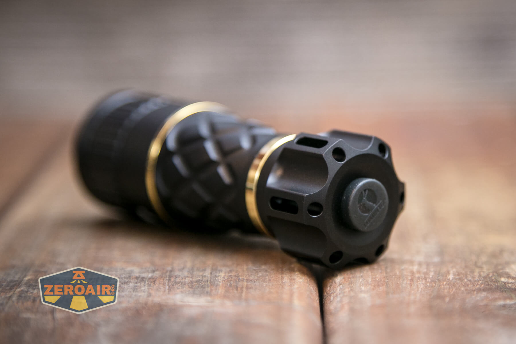 Lumintop Thor1 LED flashlight tailcap holes