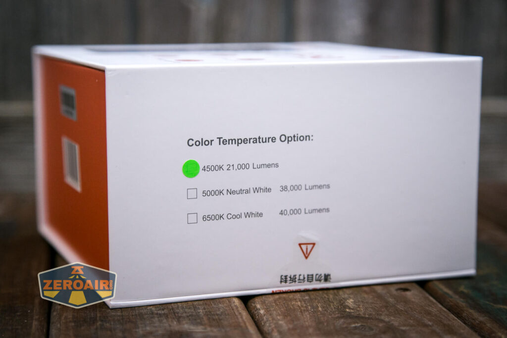 Acebeam X50 CRI flashlight box