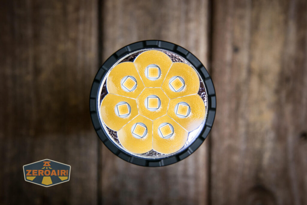 Acebeam X50 CRI flashlight gt-fc40 emitter array