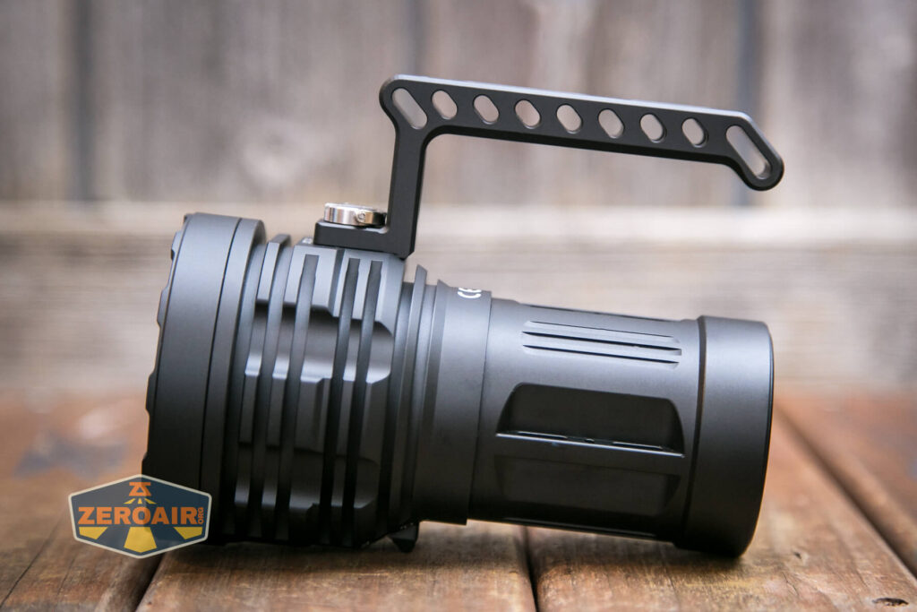 Acebeam X50 CRI flashlight handle installed