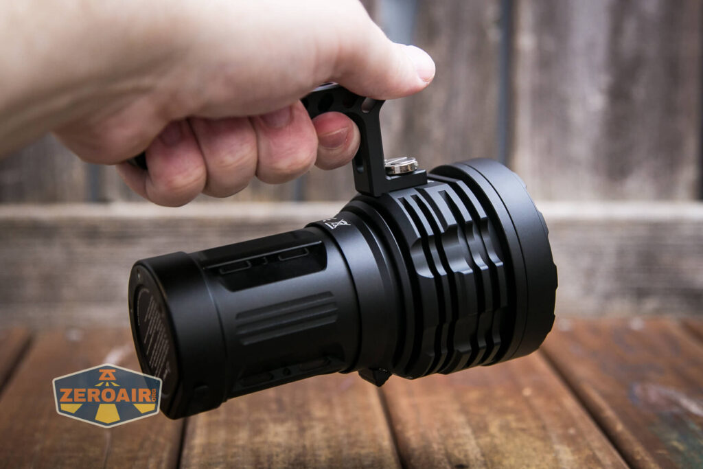 Acebeam X50 CRI flashlight handle in use