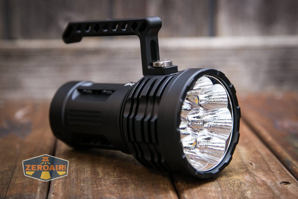 Acebeam X50 CRI flashlight handle installed