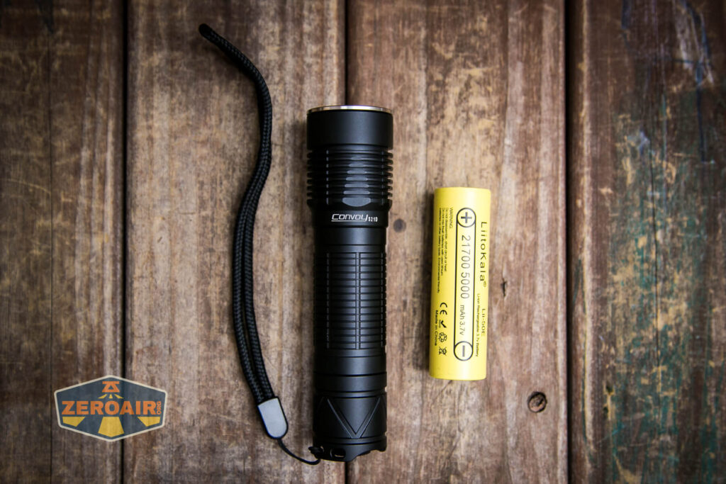Convoy S21D Nichia 519a Flashlight what's included