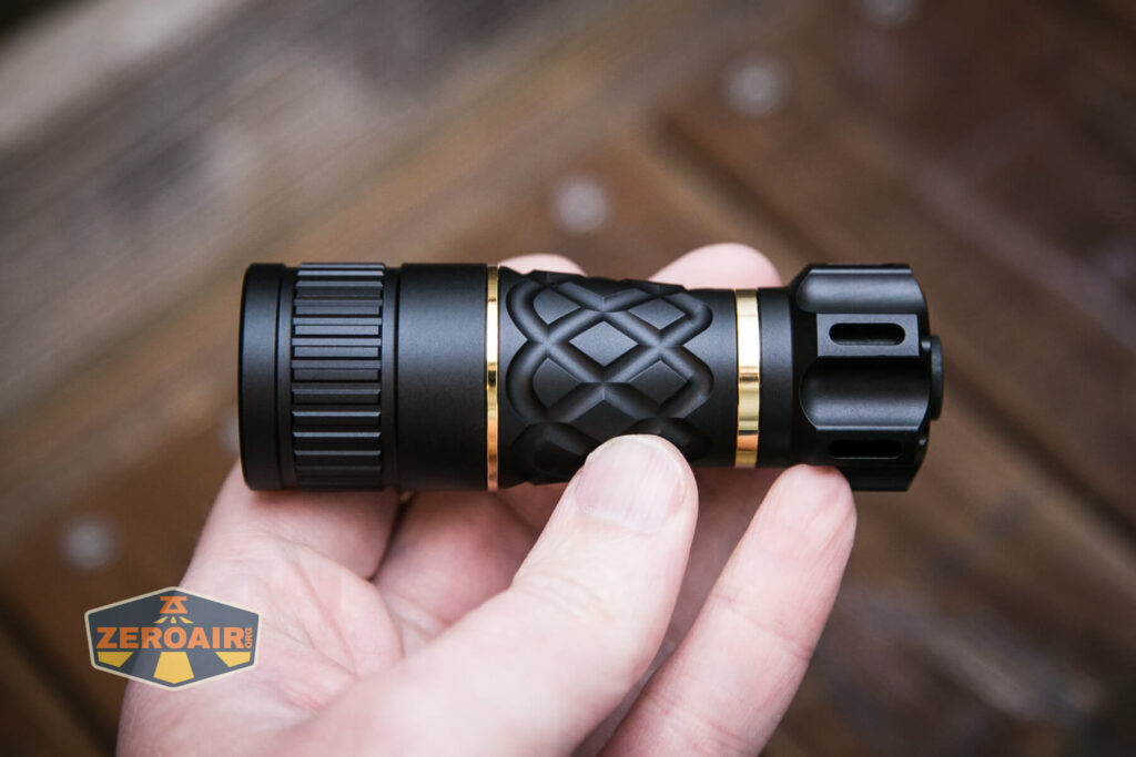 Lumintop Thor1 LED flashlight in hand