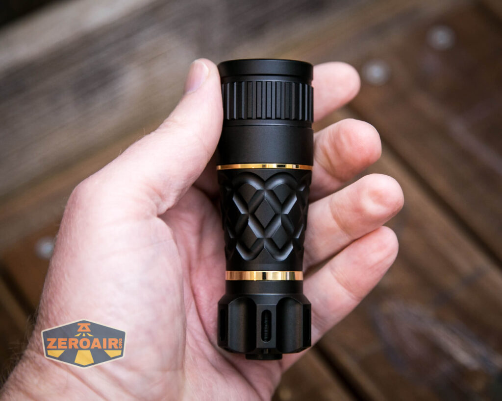 Lumintop Thor1 LED flashlight in hand