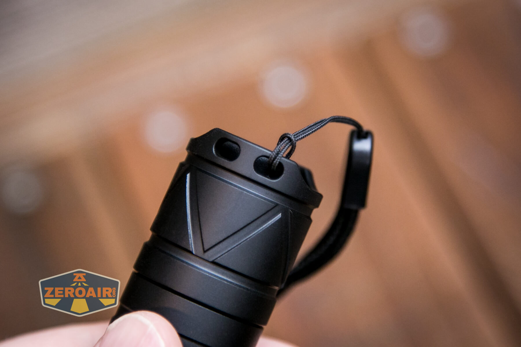 Convoy S21D Nichia 519a Flashlight lanyard misinstalled