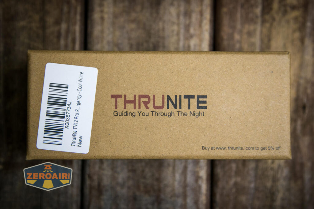 Thrunite TN12 Pro flashlight box