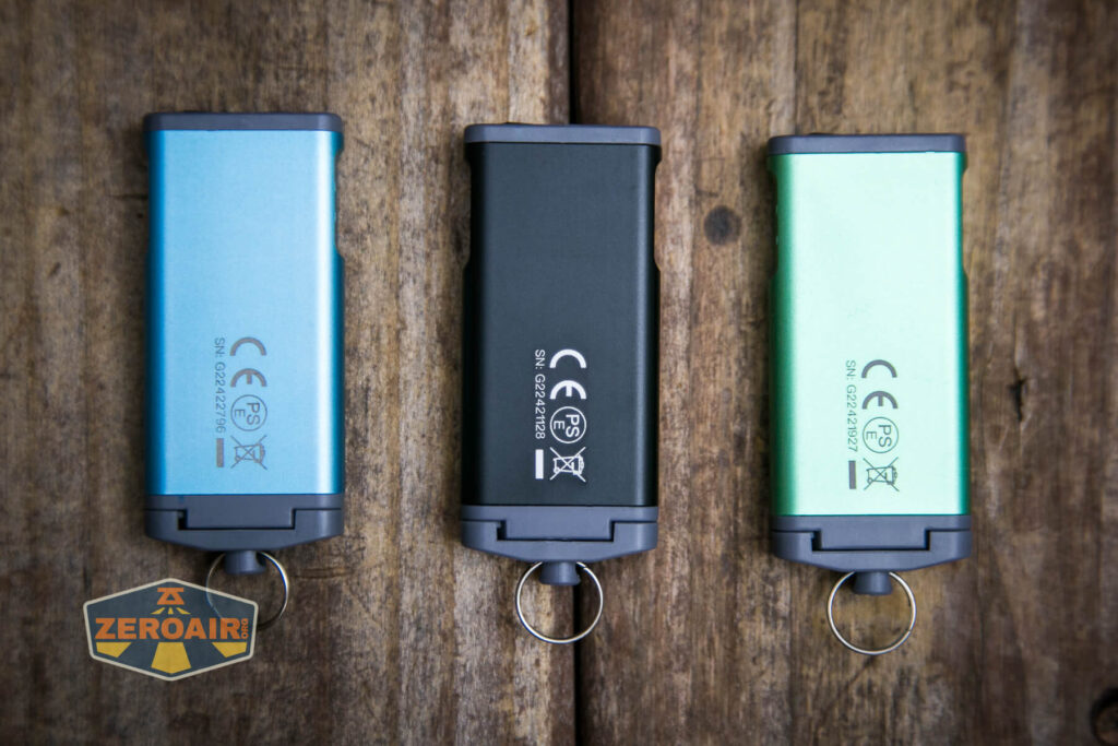 WWuben G2 keychain flashlight back side