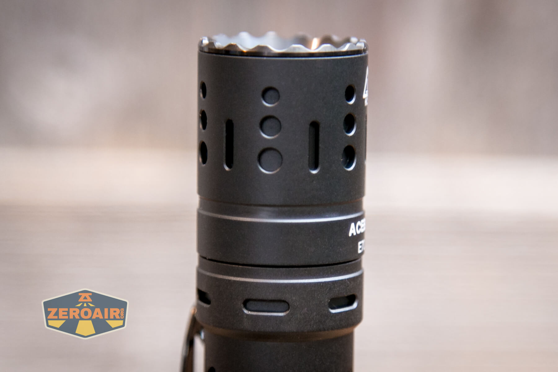 Acebeam E70 Mini flashlight bezel