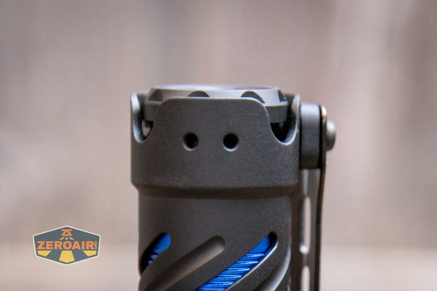 Acebeam E70 Mini flashlight screw holes