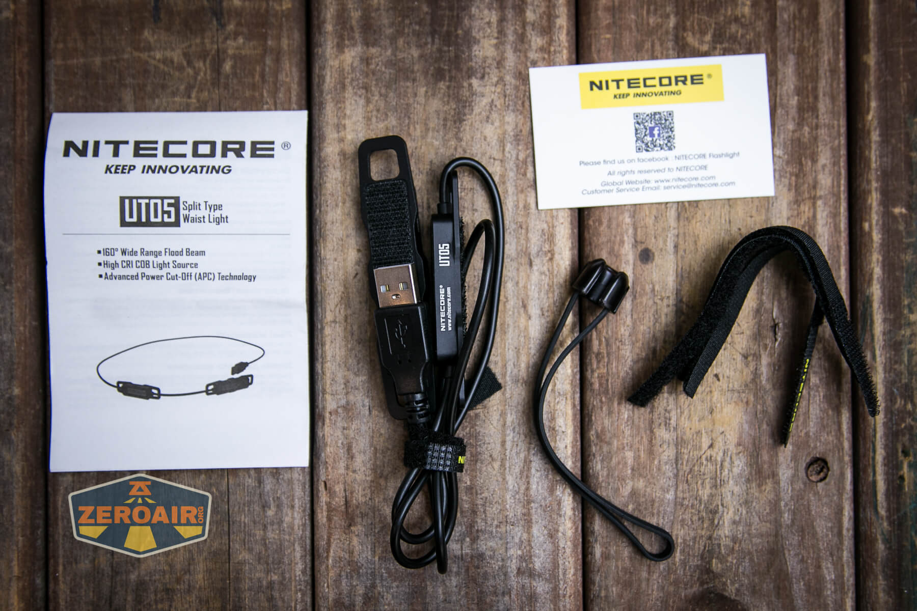 Nitecore UT05 Waist Light what's included