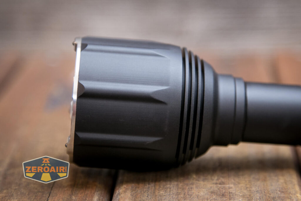 Nextorch P82 long-range flashlight bezel design