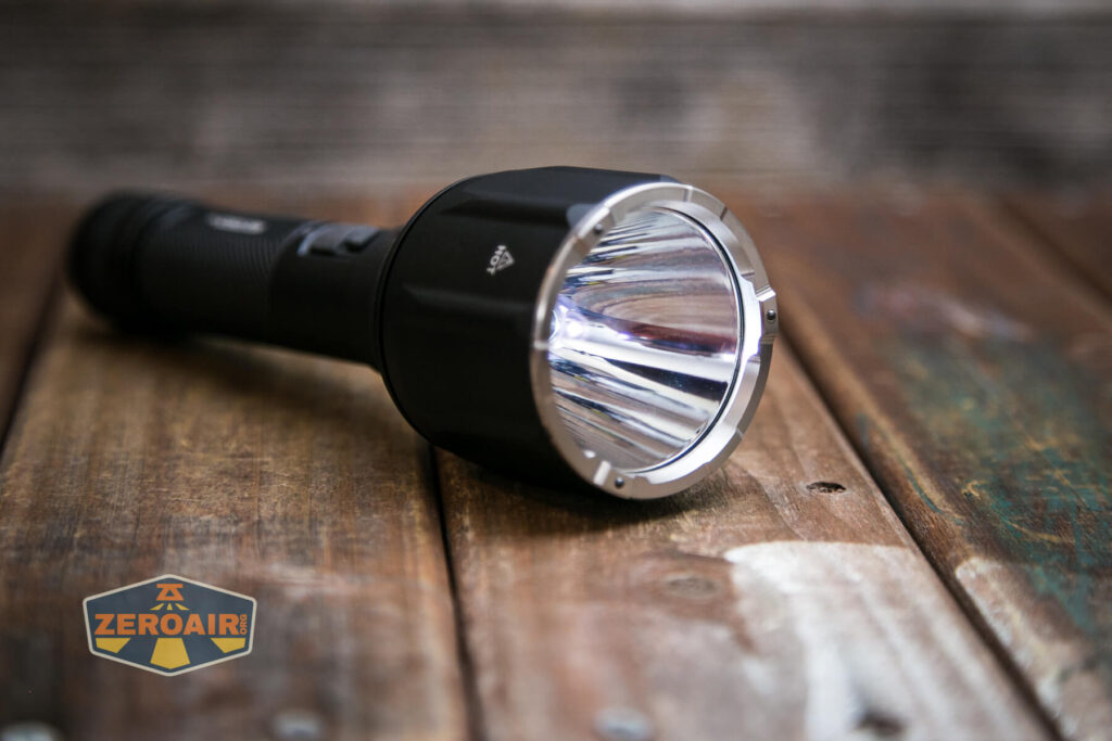 Nextorch P82 long-range flashlight smooth reflector